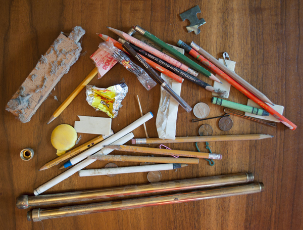 Typical Junk Found in and around Piano Keys